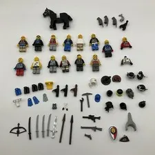 Mixed Lot Of 60+ Minifigures And Accessories- Ninja Indian Knight Diver Police