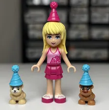 Lego Friends Stephanie Minifigure Mini Doll frnd0136 41111 Party Train