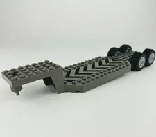 LEGO Gray Vehicle Trailer Base 8x30x3 1/3 30620 Big Rig Semi Truck Wheels Plate