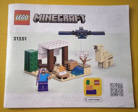 LEGO Minecraft Steve's Desert Expedition (21251) Instruction Booklet Manual ONLY