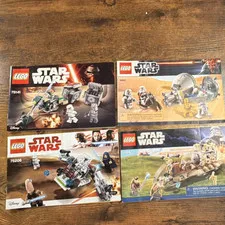 LEGO Star Wars Instruction Manual Lot (75141/9490/7929/75206)