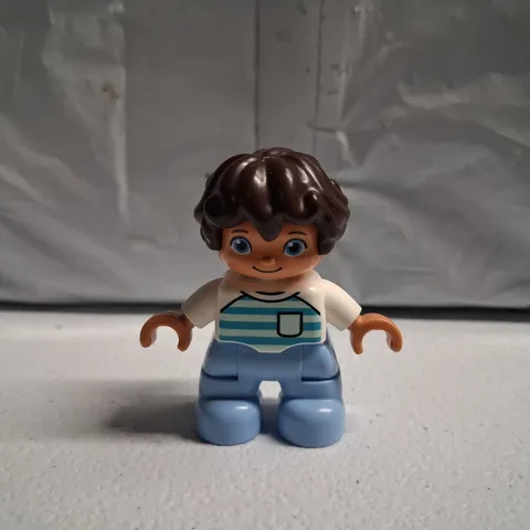 Lego Duplo Boy Child Figure Striped Shirt with Pocket