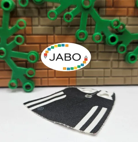 ( S12 / 14 / 11 ) LEGO 522px2 Minifigure Cape Cloth 4.0cm Back and Stripes