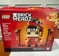 NEW LEGO Brickheadz 40354 Dragon Dance Guy RETIRED Chinese New Year NIB SEALED