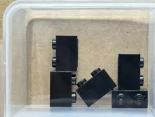 LEGO Parts - Black Brick 1 x 2 - No 3004 - QTY 5
