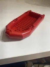 Lego Red Fire Boat "Rubber Raft" Large Piece Part # 62812 Ship For Minifigures