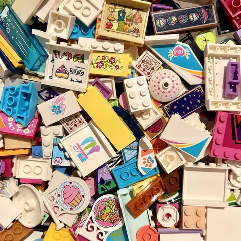 LEGO Friends 100 Printed & Stickered Parts House Store School Bakery Replacement
