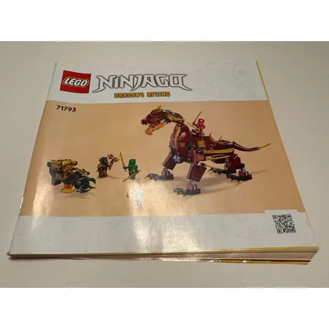 LEGO Ninjago Dragons Rising 71793 Instruction Manual Book