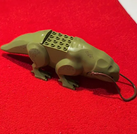 LEGO Star Wars Dewback Animal Figure Olive Green Brown Printed 1 Piece