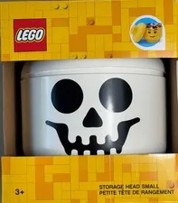 LEGO Skeleton Skull Storage Head Small Container Halloween Decor | NEW