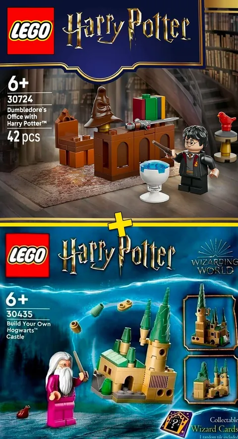 LEGO Harry Potter #30435, #30724 - Hogwarts + Dumbledore's Office - 100% NEW