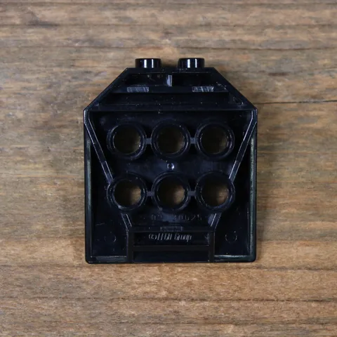 LEGO 30625 Black Door 1 x 4 x 3 2/3 w/ 6 Holes and Locking 2 Fingers Hinge Qty 1