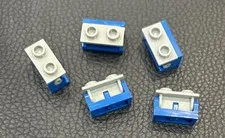 LEGO Parts 3937 3938 Blue Hinge Brick Bottom Complete Gray Top Lot 5 Sets