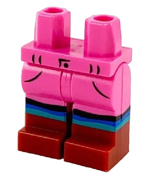Lego 71028 LUNA LOVEGOOD Minifig Dark Pink Legs Pocket Boots Striped Sock D497