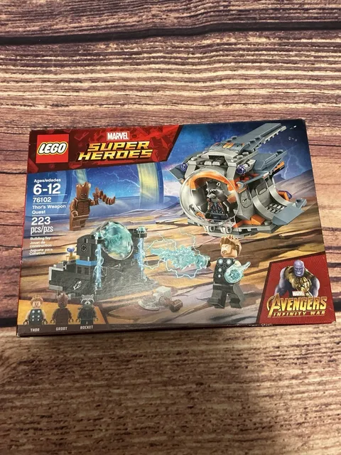New Lego Marvel Super Heroes Thor’s Weapon Quest, 76102, 223 Pieces