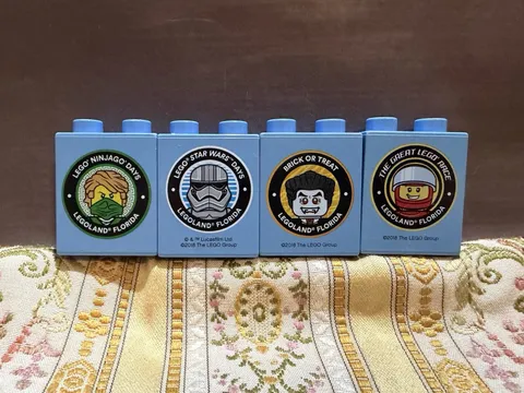 Legoland Florida 2018 Ninjago Star Wars Halloween Brick Treat Race LOT of 4