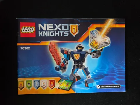 LEGO Nexo Knights 70362 Battle Suit Clay EOL with Figure & Instructions