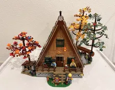 LEGO Ideas 21338 A-Frame Cabin Complete Pre-Owned Set