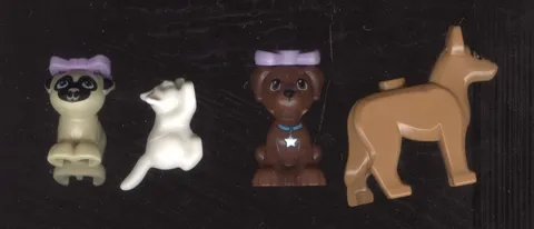 LEGO Friends Animal Dog Cat Minifigures Lot of 4