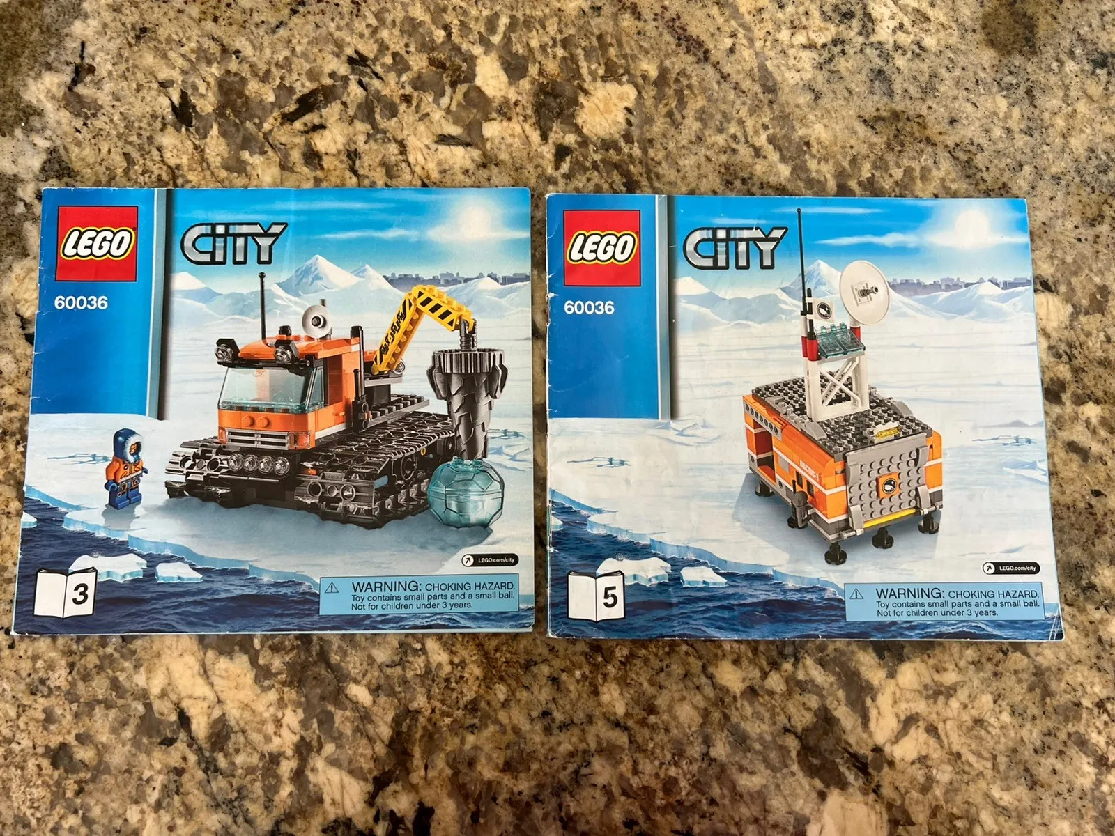 Lego Set 60036 Antarctica Explorers Instructions/Manuals 3, 5 Only