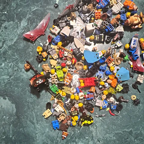 LEGO Minifigure Parts & Accessories Bulk Lot, Multicolor, 10+ Pieces