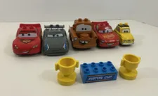 LEG Duplo Lot of Pixar Cars - Mater, Lightning McQueen, Jackson Storm, Luigi