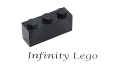 20 LEGO Black Brick 1 x 3 (3622) - (20 Pieces)