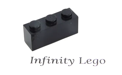 20 LEGO Black Brick 1 x 3 (3622) - (20 Pieces)