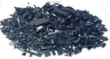 LEGO LOT OF 2 lbs. 8 oz. BLACK SPECIALTY PARTS BRICKS AND PIECES