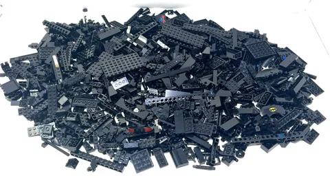 LEGO LOT OF 2 lbs. 8 oz. BLACK SPECIALTY PARTS BRICKS AND PIECES
