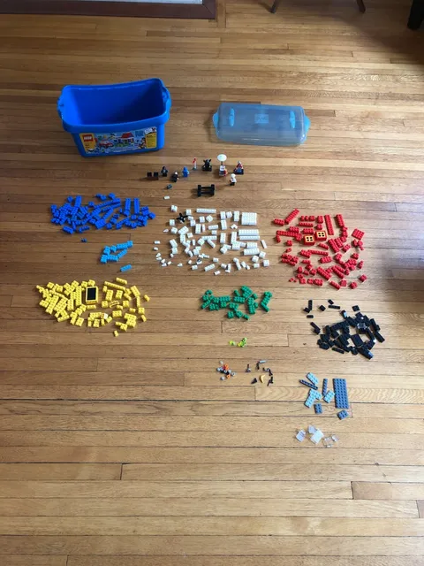 Lego Building Toy Set #6166 With Case Incomplete