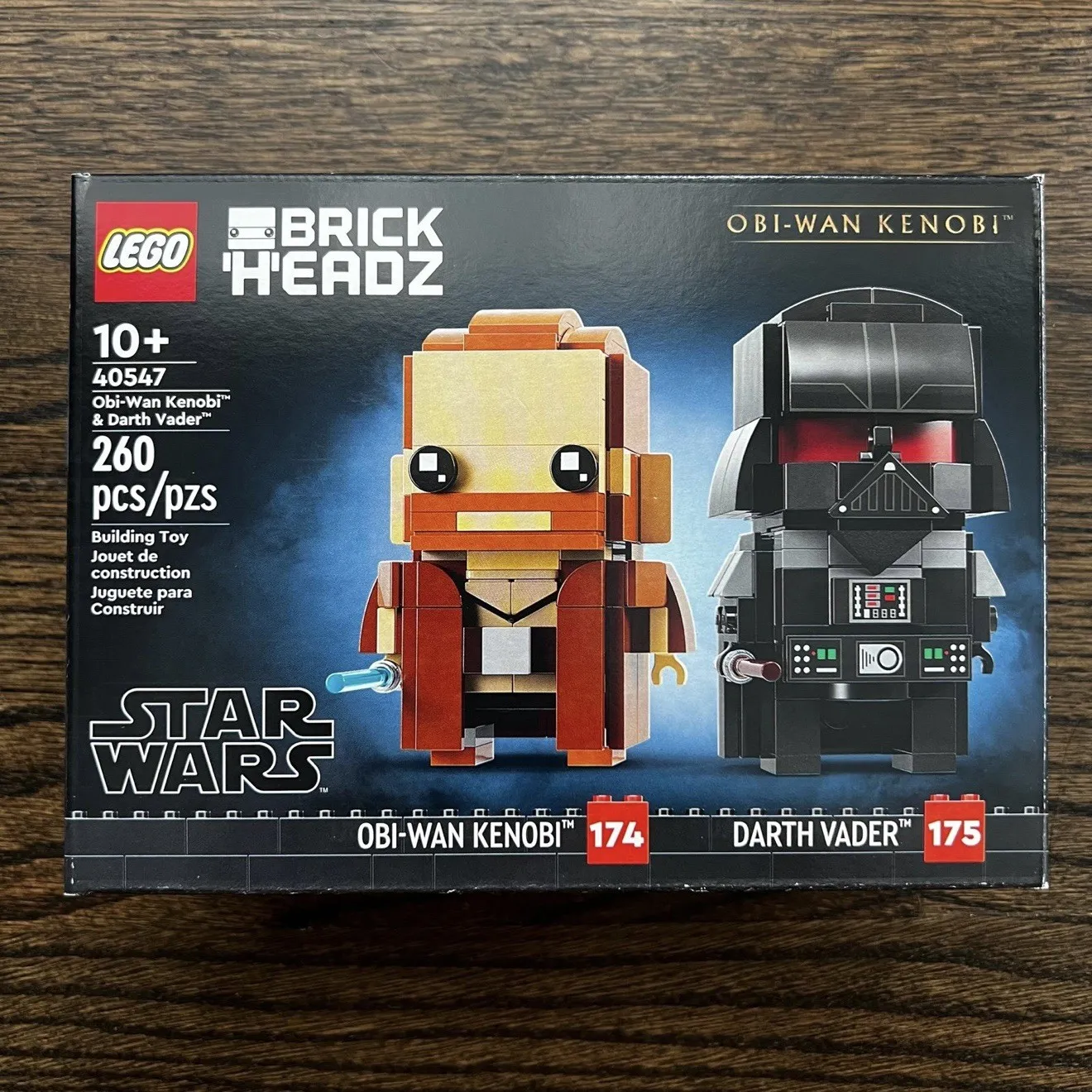 LEGO Obi-Wan Kenobi & Darth Vader BrickHeadz 40547 | NIB