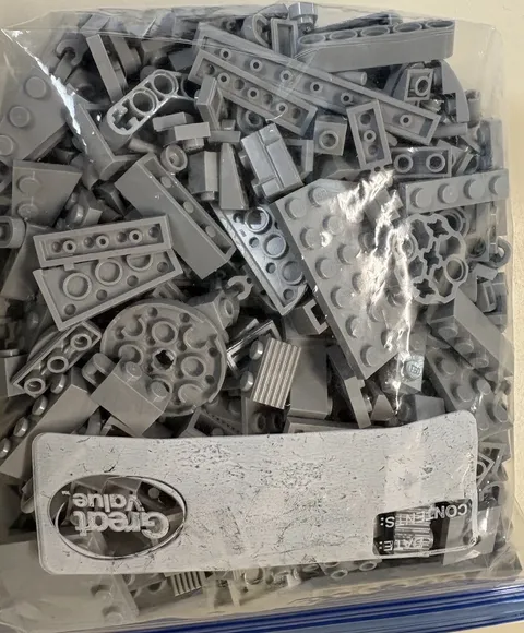 10 Oz Lego  Building & Specialty Pieces Light-bluish grey Pieces  As Shown