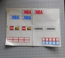 LEGO ® 3432stk01 set 3432 NBA challenge sticker decal incomplete 1