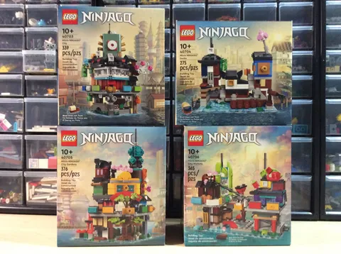 4 New Sealed Lego Ninjago City Docks Markets Gardens 40703 40704 40705 40706 Set