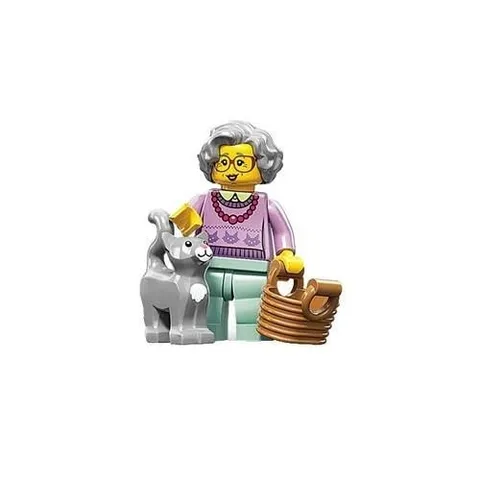 Lego Grandma Series 11 CMF (Only Includes Grey Cat)