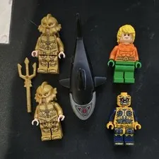 LEGO Aquaman Minifigure Lot w/ Trident Accessories DC Super Heroes 