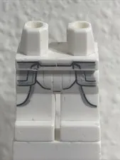 LEGO Star Wars White Printed Legs Pants w/ Gray Pockets Minifig M7