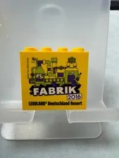 Lego Collectible Brick Custom Brick 2x4x3 Yellow Legoland Factory 2016