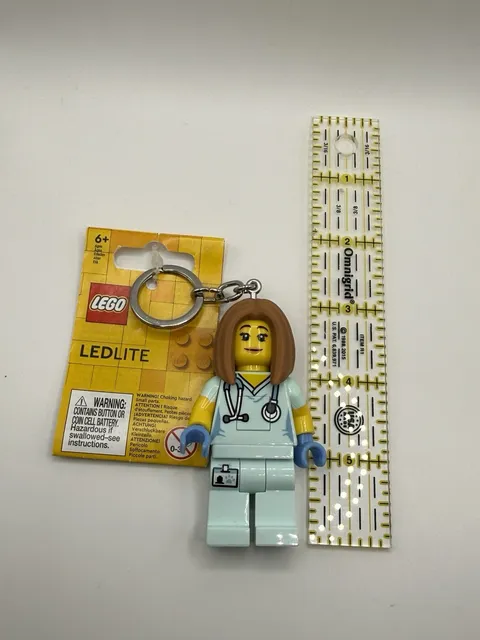 LEGO LED Keychain Light Classic Nurse 3” Minifigure Mini Figure NEW