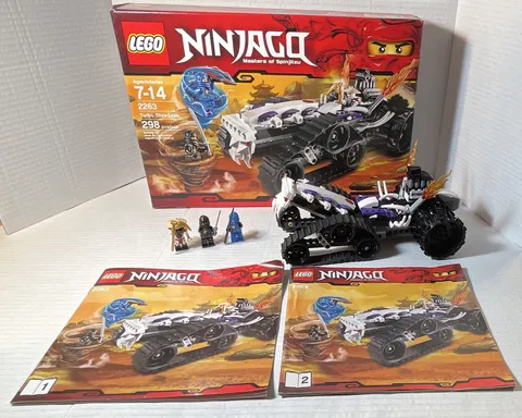 LEGO NINJAGO Masters of Spinjitzu 2263 Turbo Shredder. complete w/figs box