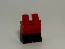 Lego Leg-Hips and Legs with Molded Black Lower Legs / Boots Pattern