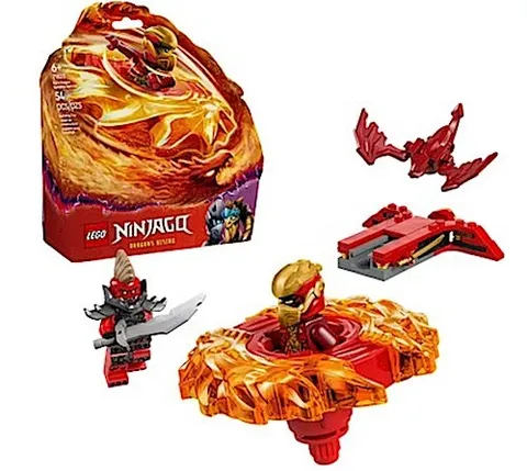 LEGO NINJAGO Kai's Dragon Spinjitzu Spinner - Action Ninja Toy with 2...