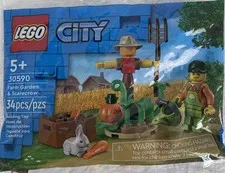 Lego City Farm Garden Scarecrow #30590 Poly Bag Bunny Rabbit Farmer
