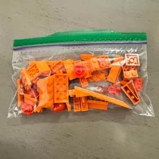 LEGO Bulk Lot Orange Bricks Plates Parts Sorted Mixed MOC Kidcore Nostalgia Play