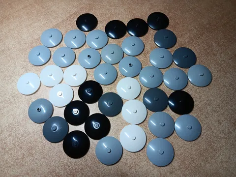 LEGO BULK LOT 40 4X4 INVERTED RADAR DISH #3960 GRAY BLACK WHITE