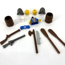 Vtg Lego PIRATES Knights Parts Pieces Fodder Eldorado Fortress Admiral Etc