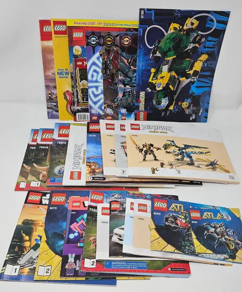 LEGO Instruction Booklets/Magazines Mixed Lot of 25 (Bionicle/Ninjago/Star Wars)