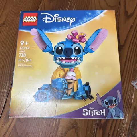 Stitch Disney Lego Toy Building Kit, Buildable Fun Figure With Ice Cream Cone