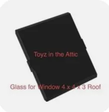 Lego 1x 4448 Black Window 4 x 4 x 3 Roof 6940 Vf Alien Moon Stalker